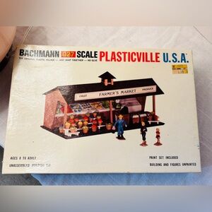 Plasticville USA Roadside USA & Train Station Sets Original Vintage As-is